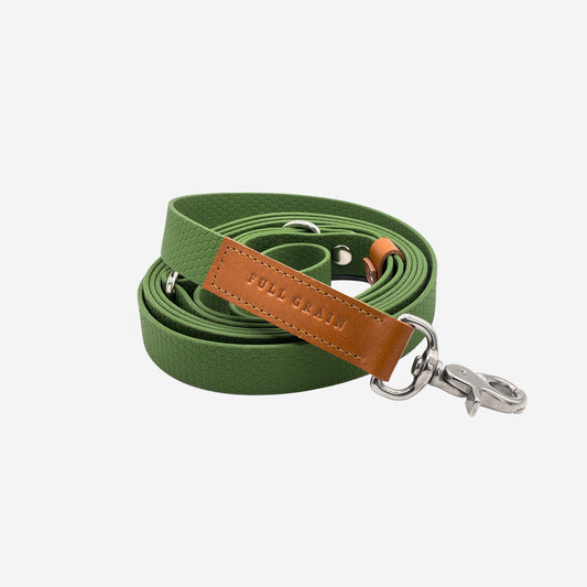 Waterproof Adjustable Dog Lead Green
