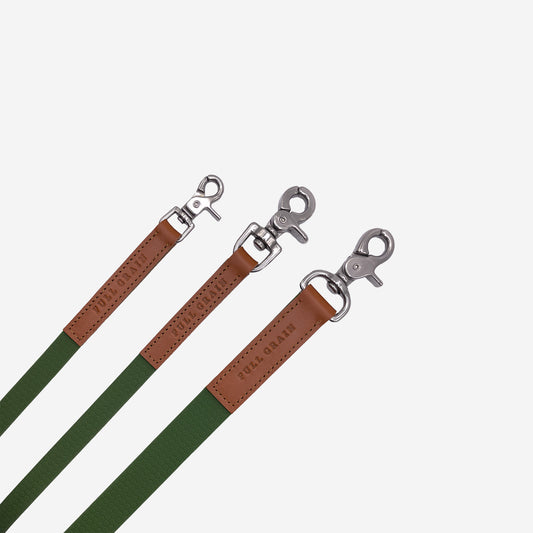 Waterproof Adjustable Dog Lead Green